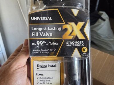 Korky 528X Universal Longest Lasting Toilet Fill Valve - Fits 99% of Toilets - Easiest Install