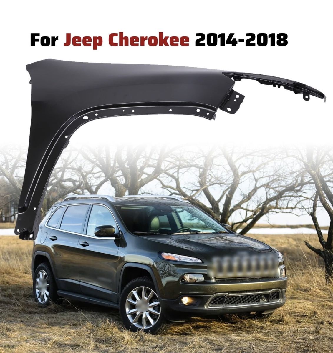 Front Passenger Side Fender Fits For 2014-2018 Jeep Cherokee 68103308AF