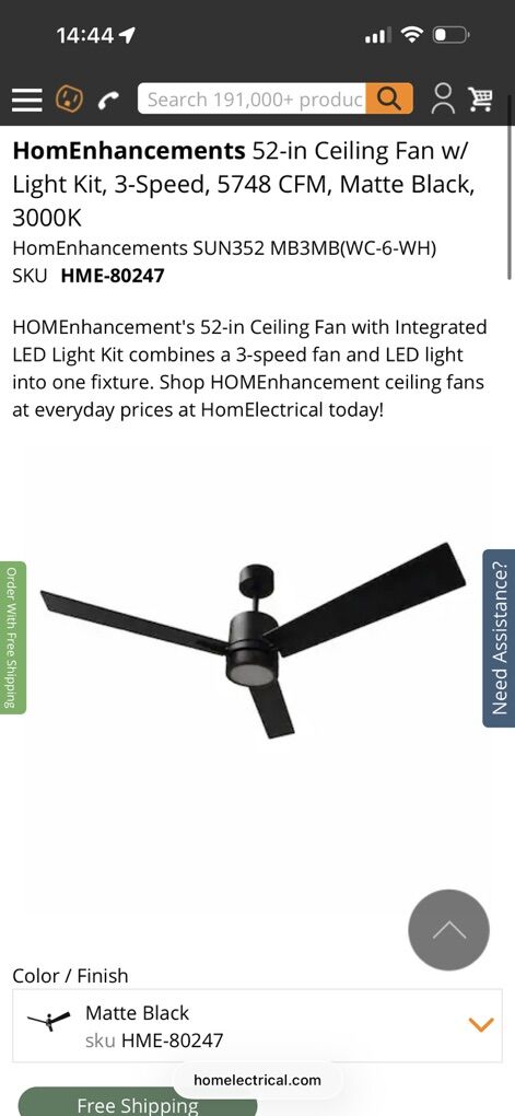 3 Blade Ceiling Fan