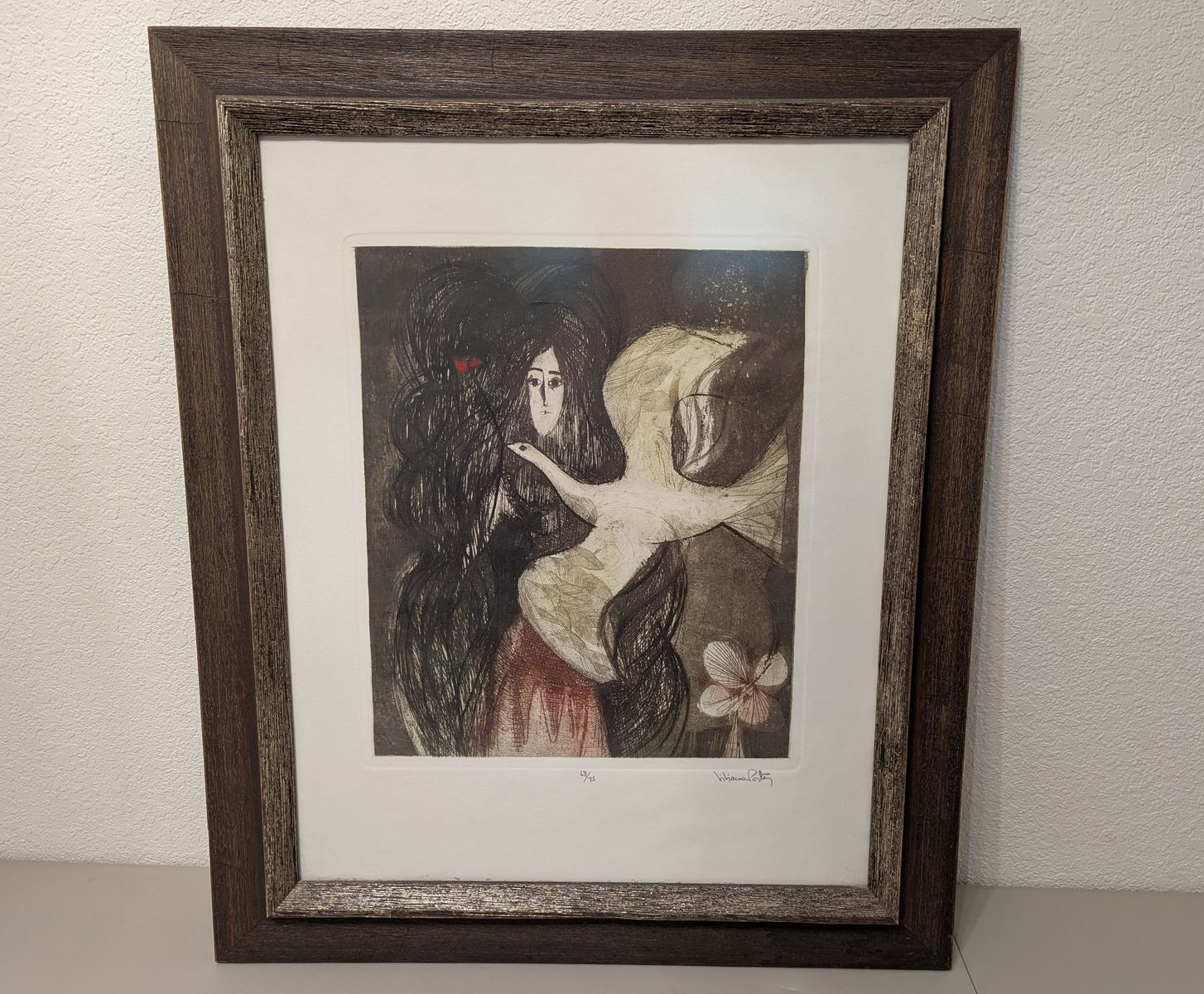 liliana porter hand signed limited edition etching  1965