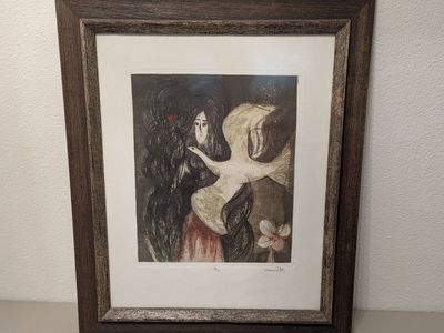 liliana porter hand signed limited edition etching 1965