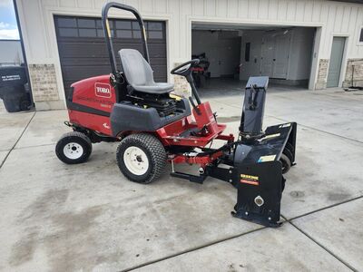 Toro 3280-D mower with snow blower and broom