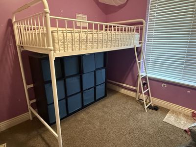 Metal Loft Bed or Bunk Bed Convertible