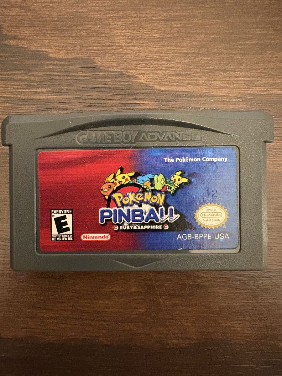 Pokemon Pinball Ruby & Sapphire for Nintendo Gameboy Advance gba - Excellent Condition