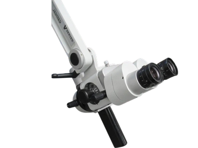 JEDMED Kaps V Series Medical Examination Microscope on Rolling Floor Stand