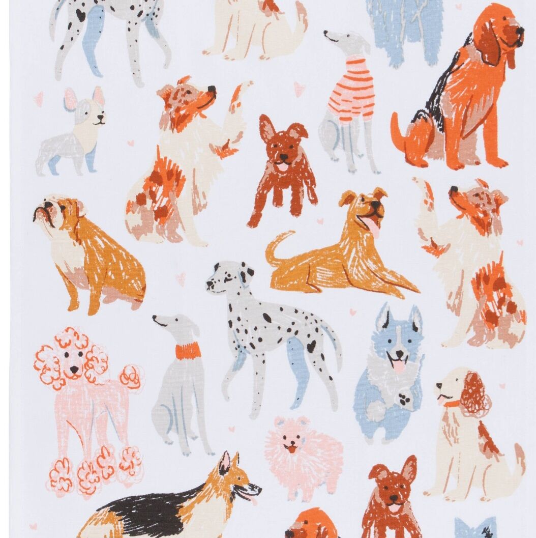 DANICA JUBILEE DISHTOWELS PATTERN DOGS / 6 TOWELS SOLD SEPARATELY