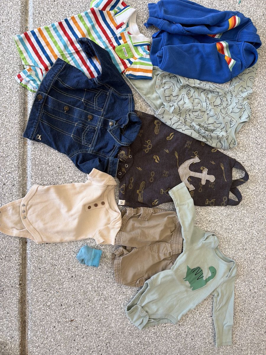 Okie Dokie, Absorba, Faded Glory Baby Boy Clothes Lot 3-24 month