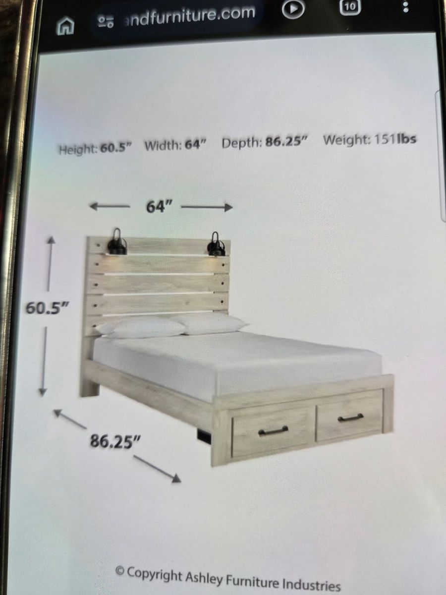 Queen size bed frame