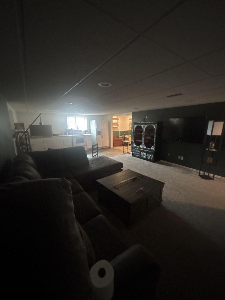 Sandy basement apartment furnished.  