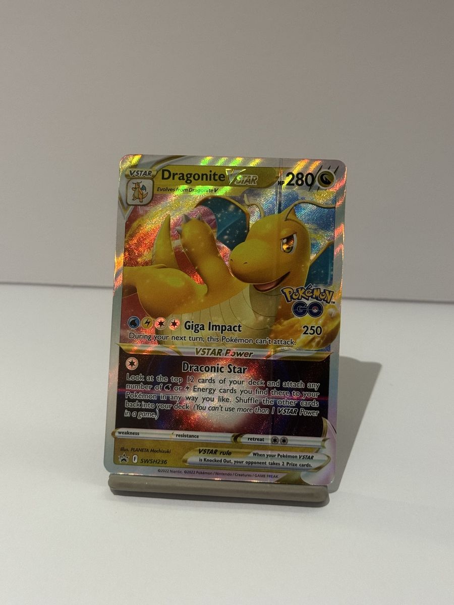 *PINCH ERROR* Dragonite VSTAR SWSH236 Black Star Promo Holo NM or Better Pokémon