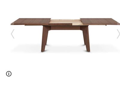 RANDERS RECTANGULAR EXTENSION TABLE - WALNUT