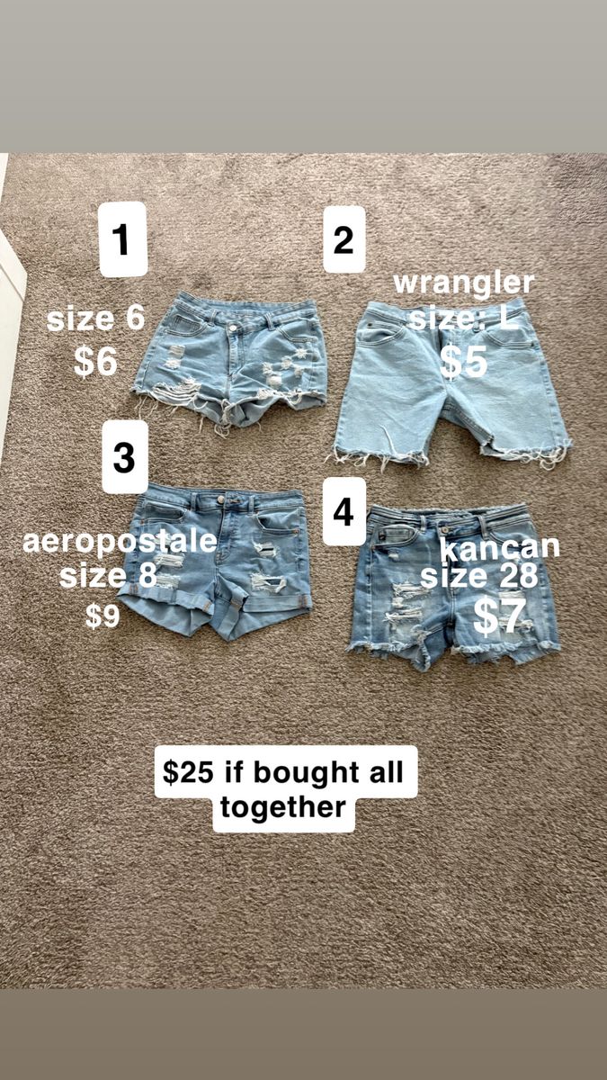 jean shorts
