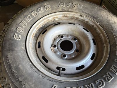 4 Cooper Discoverer A/T 245/75R16 Tires on Steel Wheels – Great Tread $450 OBO