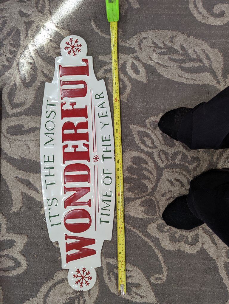 metal sign 32 in $20