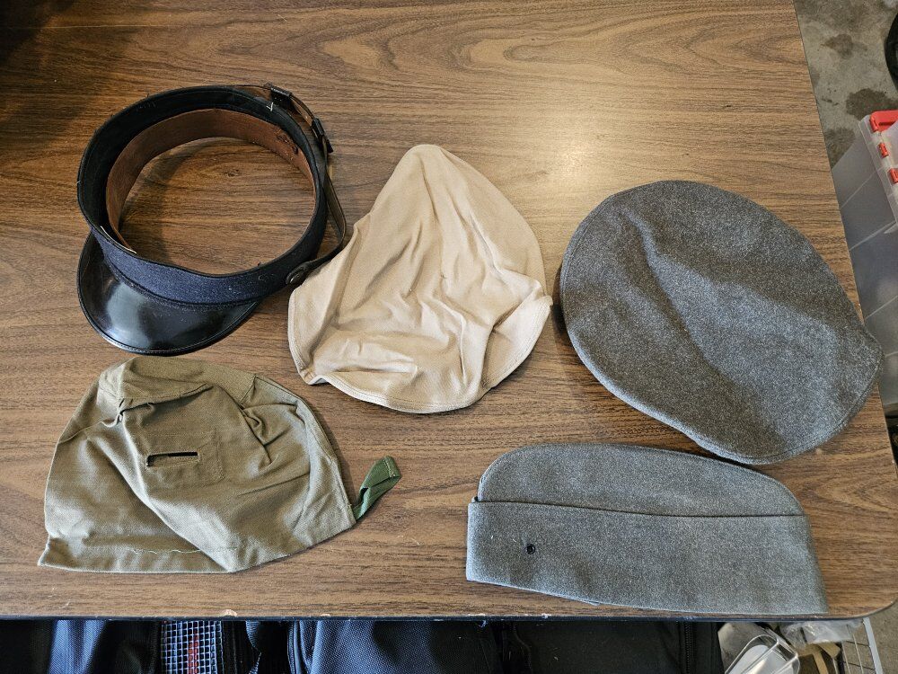 Assorted Vintage Military Clothing and Accessories