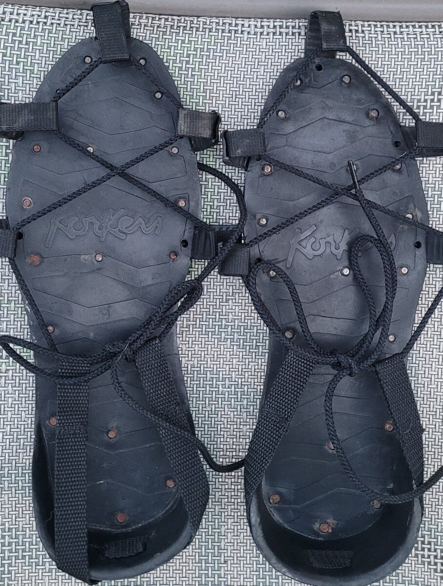 Vintage Korkers Spike Sole Ice Cleat Overshoes Fis