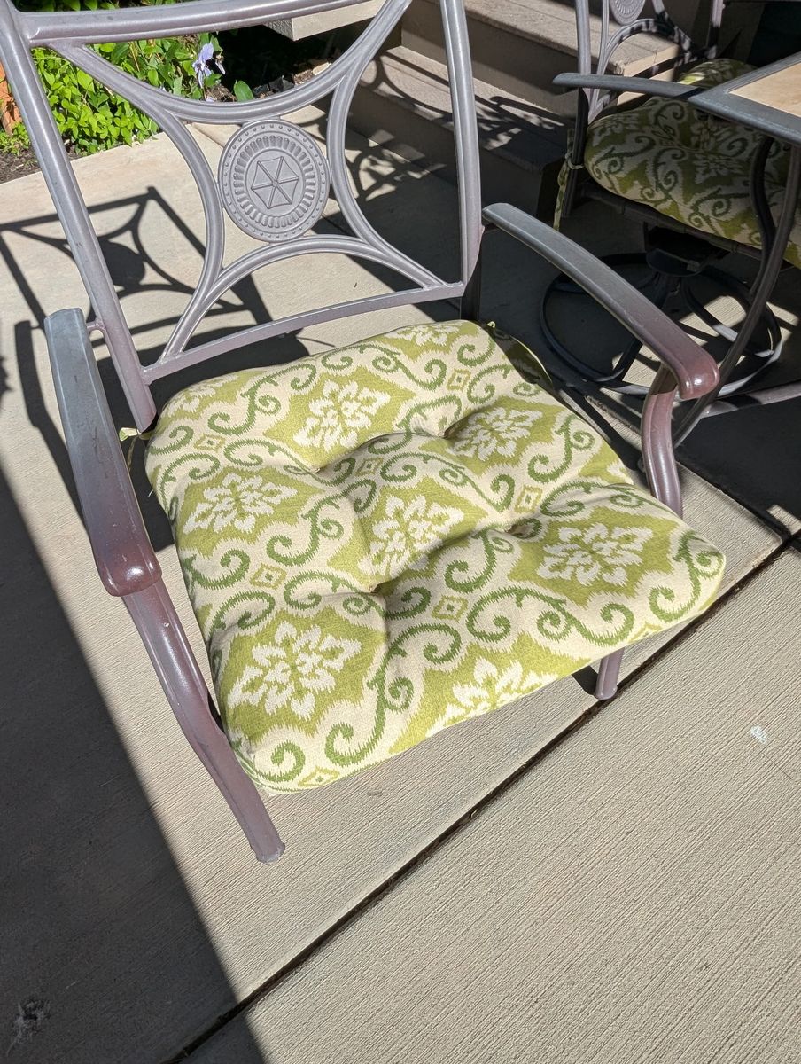 Patio chair cushions