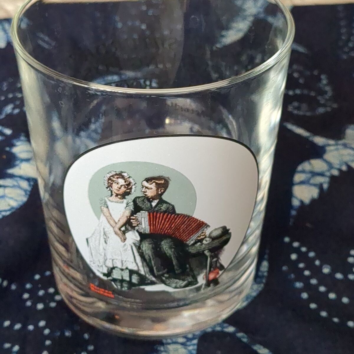Norman Rockwell "The Accordionist" glass