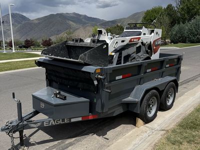 Bobcat MT-100 with dump trailer