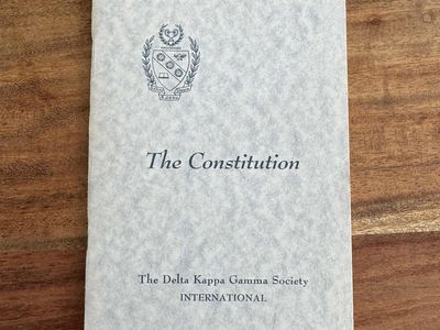 Vintage Delta Kappa Gamma Society Constitution Booklet - 1959