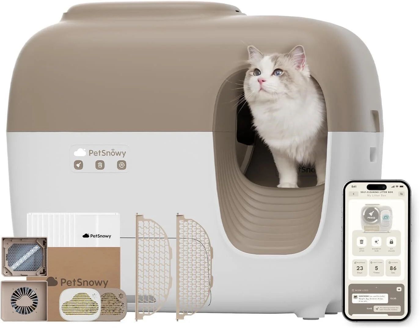 PetSnowy Self-Cleaning Auto Cat Litter Box