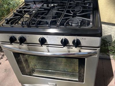 Frigidaire Stainless Steel Gas Range Stove - Used Good Condition