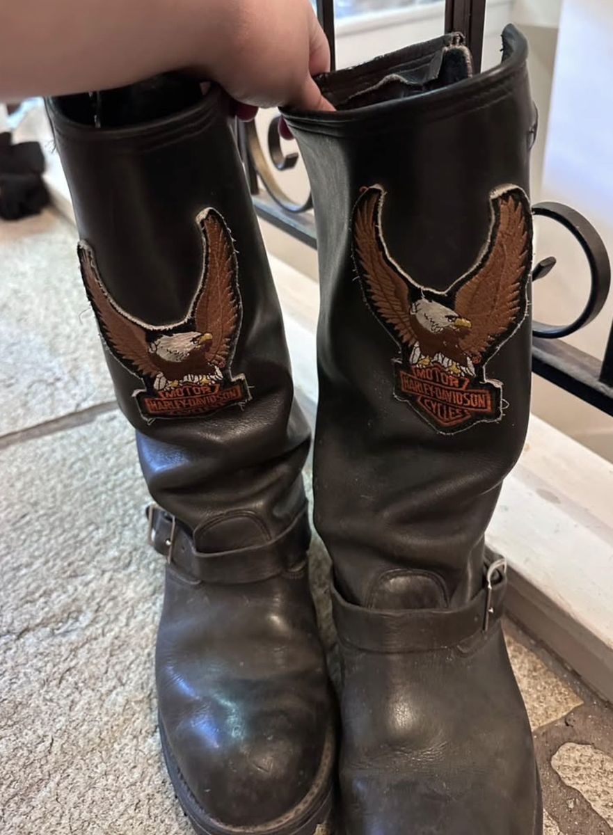 Size 8 Harley Davidson's riding or daily boots