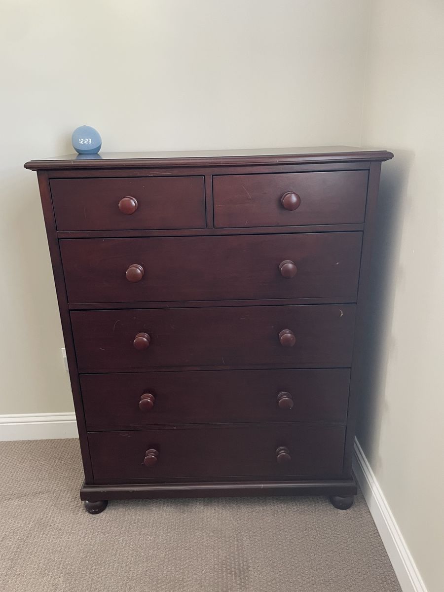 Pottery Barn trundle bed and dresser
