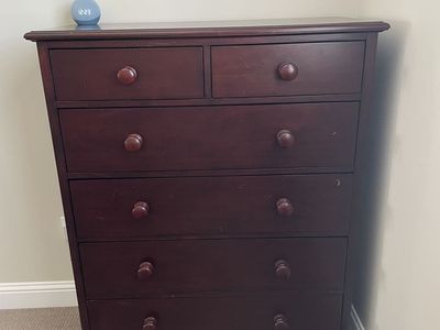 Pottery Barn trundle bed and dresser