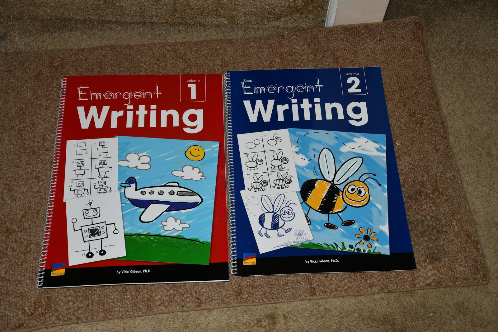TEACHERS ~ EMERGENT WRITING BOOKS 1 & 2 ~ CLASSROOM ~ LARGE 16" x 20" ~ LETTER FORMATION with DRAWING!