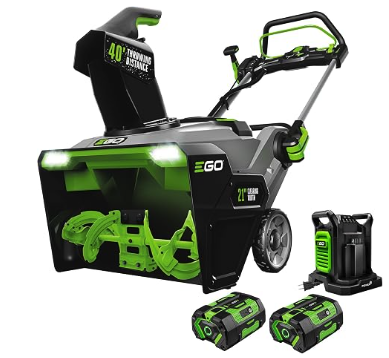 EGO POWER+ 21" Steel-Auger Cordless Snow Blower Kit – Two 7.5Ah Batteries – $525 OBO