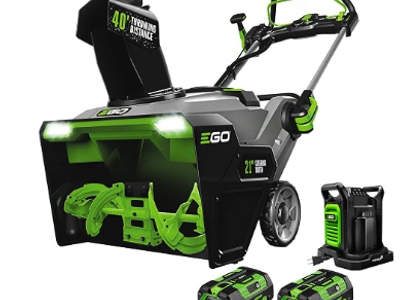 EGO POWER+ 21" Steel-Auger Cordless Snow Blower Kit – Two 7.5Ah Batteries – $525 OBO