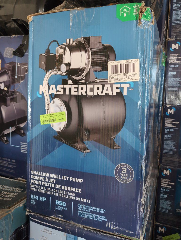 3/4 Horsepower Shallow Well Jet Pump 