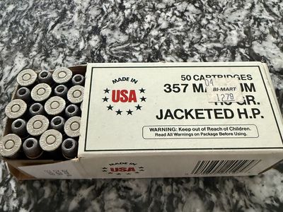 357 Magnum 110 GR. Jacketed Hollow Points 50 rounds