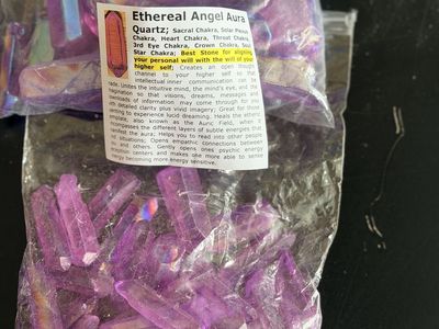 Ethereal Angel Aura Quartz Points for Chakra Healing & Lucid Dreaming