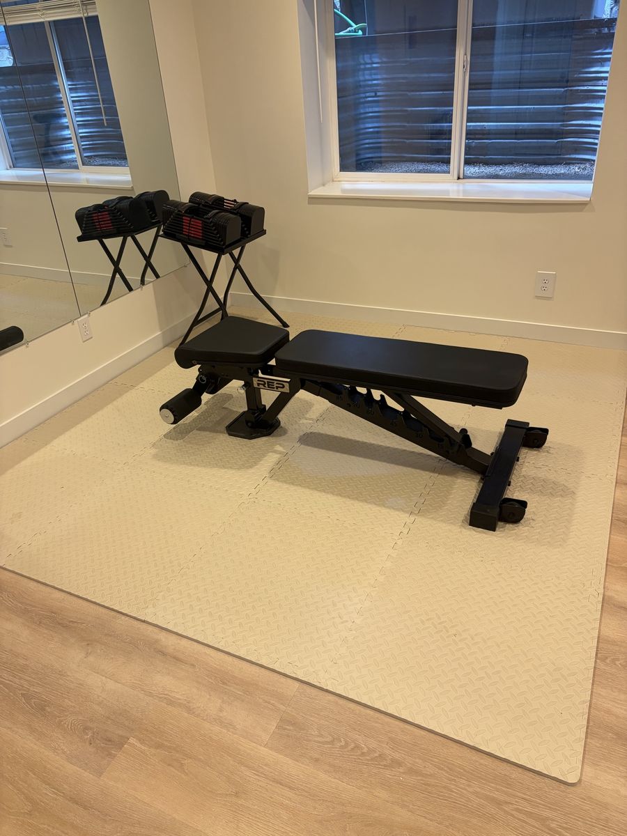 Powerblocks and Bench