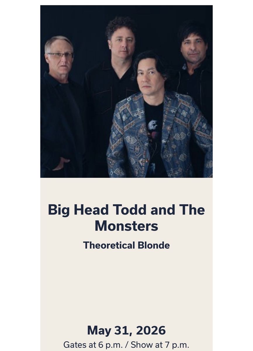 Red Butte Outdoor Concert - May 31, 2026 - Big Head Todd and the Monters