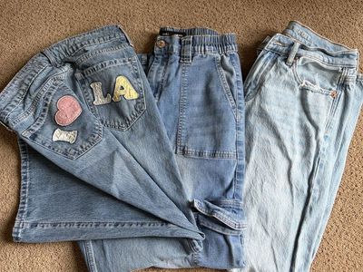 Jeans Lot of 3 - American Eagle, Hollister & Almost Famous (Sizes 2-4)
