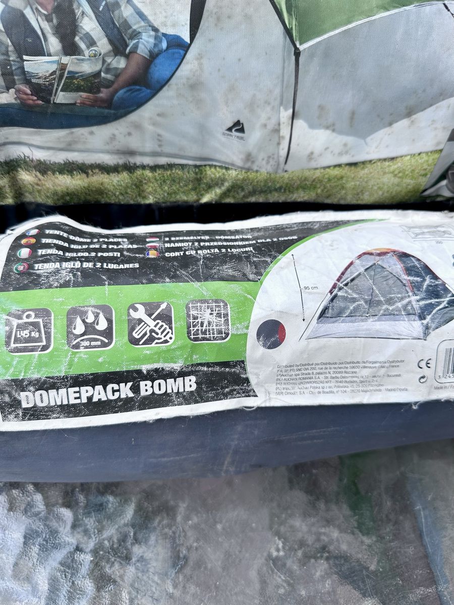 Ozark Trail Domepack Bomb 2-Person Dome Tent - Lightweight & Water Resistant