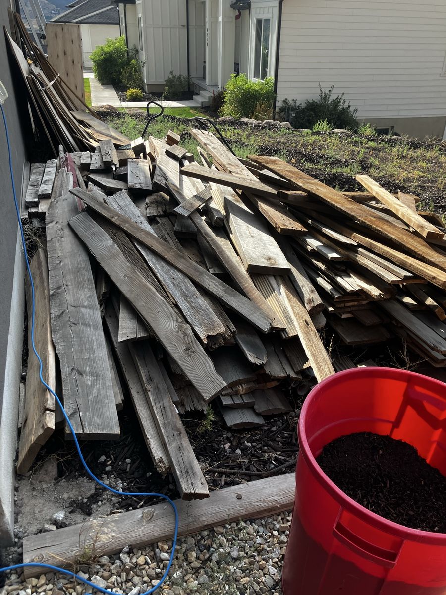 Used lumber and barn wood