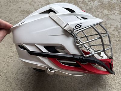 Youth Lacrosse Equipment - Cascade S Helmet, Maverik EKG Chest Protector, Warrior Gloves & Elbow Pads