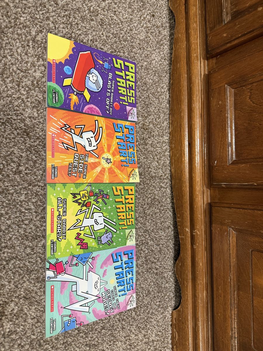 Press Start! Series Books 4, 5, 8 and 11 by Thomas Flintham