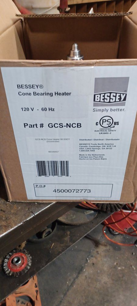 Cone bearing heater