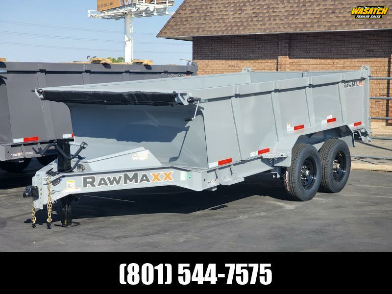 2026 RawMaxx 7X14' LPX with 36" Side Dump Trailer