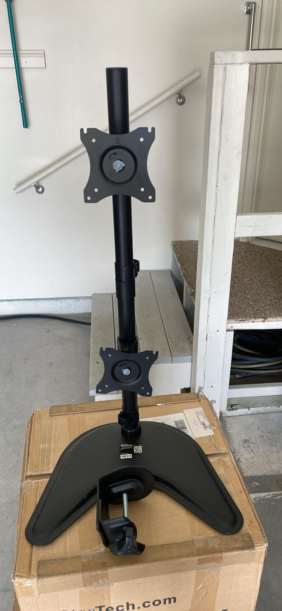Dual Vertical Monitor Stand