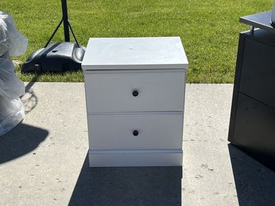 White Wooden nightstand