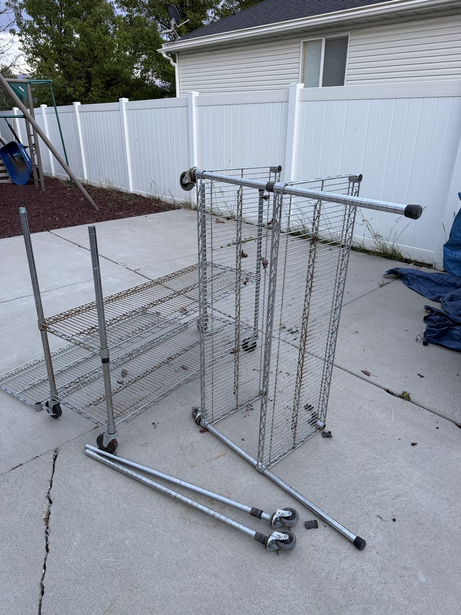 Metal shelving