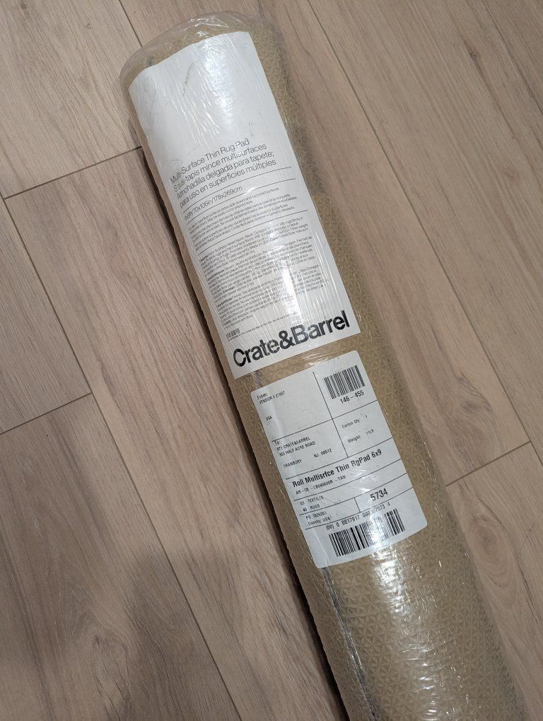 Crate & Barrel Rug Pad - New, Unopened