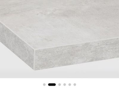 Free IKEA EKBACKEN Light Gray Concrete Effect Laminate Countertop for Kitchen Island 74x42