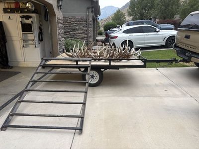 Utility Trailer with Side Loading Ramp - ATV/Motorcycle/Equipment Hauler, All Lights Work